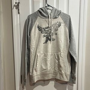 American Eagle Outfitters Two-Tone Gray Hoodie